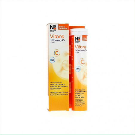 NS Vitans Vitamina C+ + Zinc 20 comprimidos efervescentes