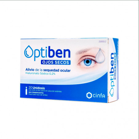 Optiben Ojos Secos Gotas 20 Unidosis 0,25 ml