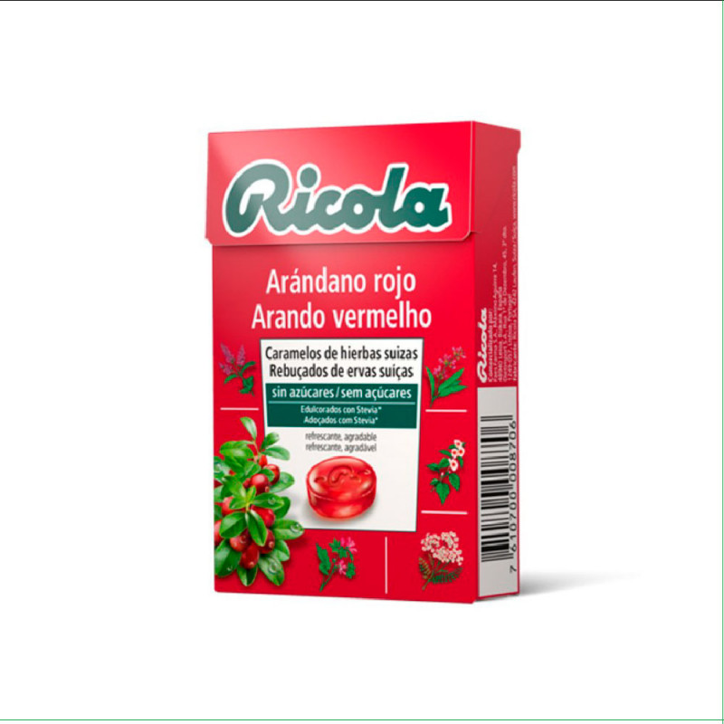 Ricola Caramelos Sin Azúcar Sabor Arándano 50 g