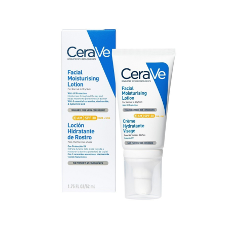 Cerave Loción Hidratante de Rostro SPF 30 52 ml