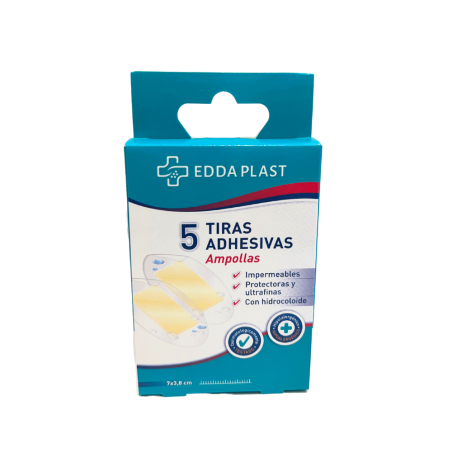 Edda Plast Tiras Adhesivas Ampollas 5 unidades 7 x 3,8 cm