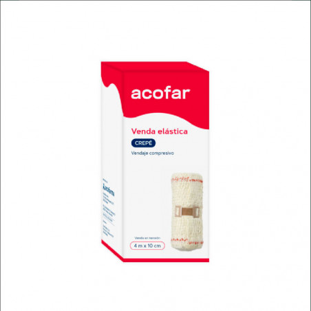 Acofar Venda Elástica Crepe 4 m x 10 cm