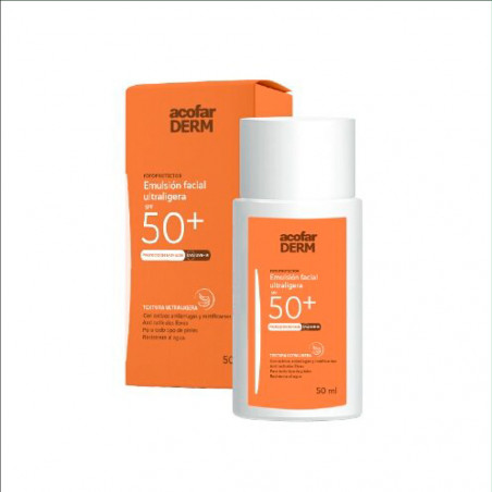 Acofarderm Fotoprotector Emulsión Fluida Facial Ultraligera SPF 50+ 50 ml