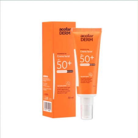 Acofarderm Fotoprotector Gel Crema Facial SPF 50+ 50 ml