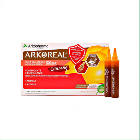 Arkoreal Jalea Real Fresca + Ginseng 20 ampollas