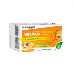 Arkovox Propolis + Vitamina C Sabor Miel y Limón 24 comprimidos