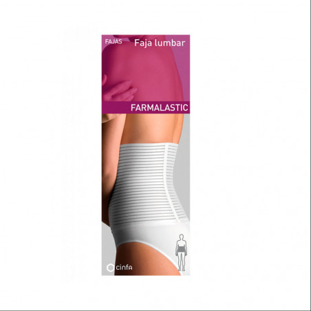 Farmalastic Faja Lumbar Velcro Blanca talla 2